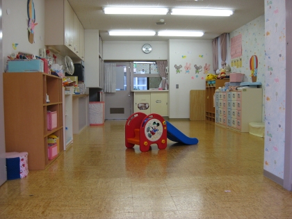つぼみ組(0歳児)の部屋の風景写真